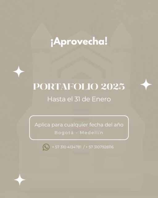 🙂‼️ Aprovecha los mejores precios…. Solo por Enero portafolio 2025. 😎